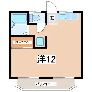 福島県郡山市富田町字逆池北【アパート】の間取り