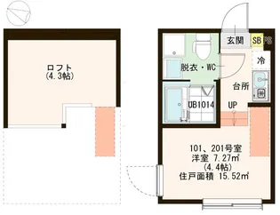 ハーモニーテラス瑞江【1階】の間取り