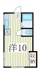 ベルメゾン南柏【1階】の間取り