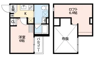 SOLVITA NISHIAKASHI【1階】の間取り
