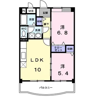 ヴェルドミールS【1階】の間取り