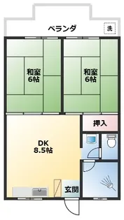 メゾン嘉数【1階】の間取り