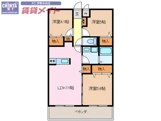 アグロス【2階】の間取り