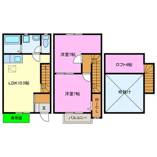 静岡県浜松市中央区花川町【一戸建】の間取り