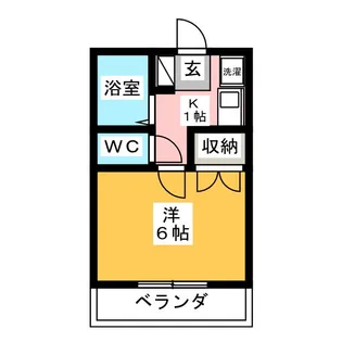 フレンドリーハウス【1階】の間取り