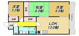 ハイツボナール【3階】の間取り