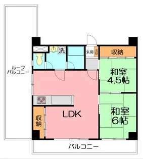 相武台駅前スターハイツ【6階】の間取り