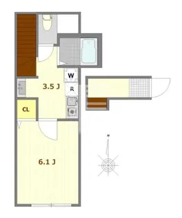 東京都中野区松が丘2【アパート】の間取り