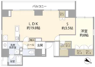 moderno torre sho-to【9階】の間取り