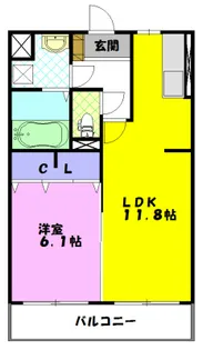 グラン・パスモ【2階】の間取り