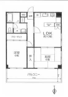 エクサラント早宮【2階】の間取り