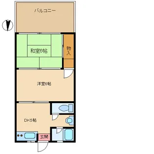 大阪府大阪市平野区瓜破1【アパート】の間取り