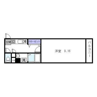 宝町スカリエッティ【7階】の間取り