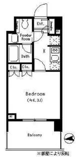 パークキューブ四谷三丁目【6階】の間取り