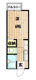 神奈川県横浜市港北区大倉山3【アパート】の間取り