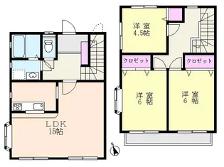 神奈川県横浜市都筑区すみれが丘【一戸建】の間取り