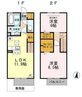 鹿児島県鹿児島市西谷山3【マンション】の間取り