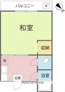 1Kの間取り画像