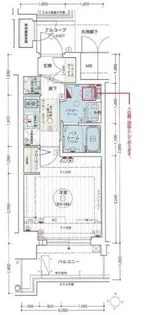 エステムコート名古屋新栄IIアリーナ【7階】の間取り