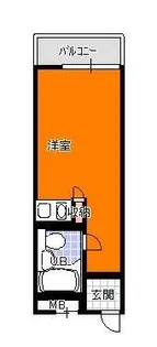 ダイマス熊野町マンション【1階】の間取り