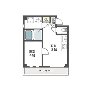 KSレジデンス上新庄【2階】の間取り