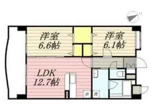 福岡県福岡市中央区港3【マンション】の間取り