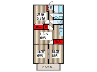 ビラ-ジュ・純【3階】の間取り