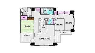 ハイランドコート錦【3階】の間取り