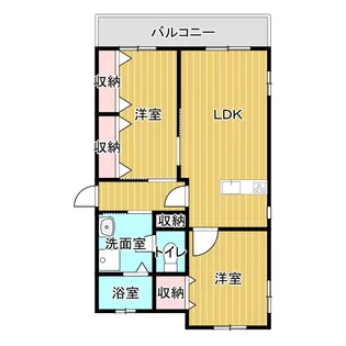 サンハウス中山【1階】の間取り