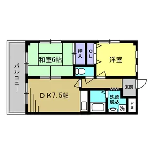 スタンドアップ忍ケ丘【3階】の間取り