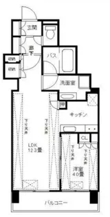 東京都港区六本木3【マンション】の間取り