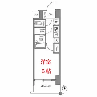 東京都品川区南大井3【マンション】の間取り