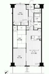 フレア浦安【2階】の間取り
