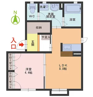 コンフォート HARU【2階】の間取り