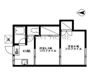 東京都世田谷区松原3【アパート】の間取り