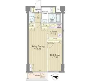 神楽坂南町ハウス【3階】の間取り