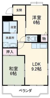 ヴィラオーク【1階】の間取り