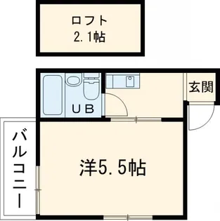 松林堂SK第6マンション【2階】の間取り