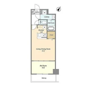 アルファコート常盤台3【7階】の間取り