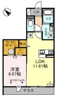 レスティングスウェル浦和【1階】の間取り