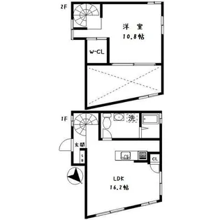 ロシェ沼袋【2階】の間取り