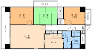フェニックス山越【2階】の間取り