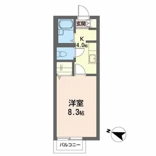 ルミエールコートV【2階】の間取り