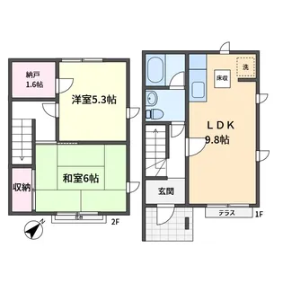 神奈川県横浜市戸塚区品濃町【一戸建】の間取り