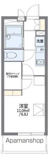 レオパレスロイヤルパーム【3階】の間取り