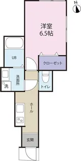 カーサムジカ中野【1階】の間取り