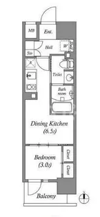コスモグラシア三ノ輪【14階】の間取り