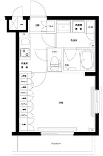 ルーブル武蔵中原参番館【2階】の間取り