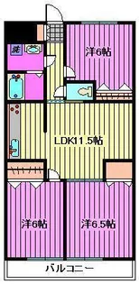 リバーサイドコート【2階】の間取り