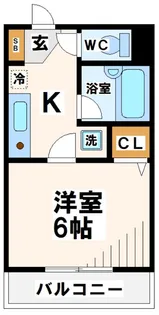 東京都府中市府中町2【マンション】の間取り